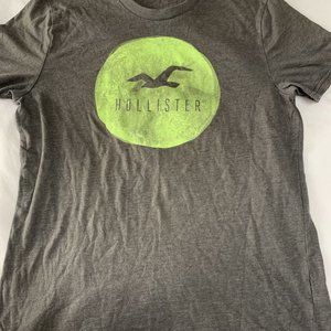 Hollister California Mens T-Shirt Size M Gray Grap